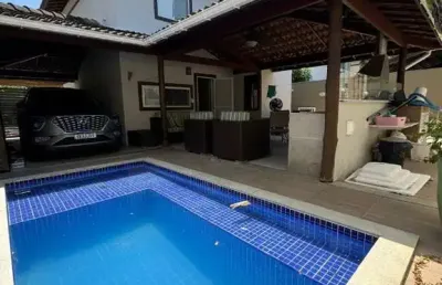 Casa em condomínio fechado com 4 quartos à venda no abrantes, camaçari  por r$ 870.000