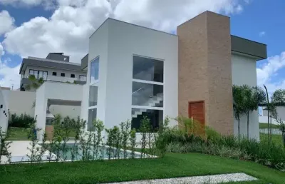 Casa em condomínio fechado com 4 quartos à venda no alphaville litoral  norte 1, camaçari  por r$ 1.600.000