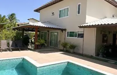 Casa em condomínio fechado com 4 quartos à venda no buraquinho, lauro de freitas  por r$ 2.100.000