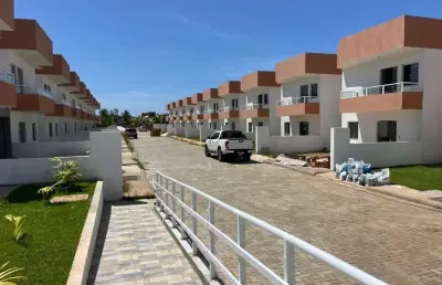 Casa em condomínio fechado com 4 quartos à venda em foz do joanes, lauro de freitas  por r$ 600.000