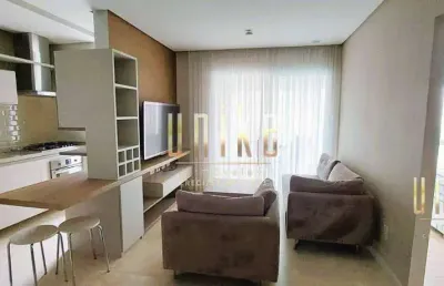 Apartamento com 1 dormitório, 57 m² - venda por r$ 760.000,00 ou aluguel por r$ 4.780,00/mês - vila ema - são josé dos campos/sp