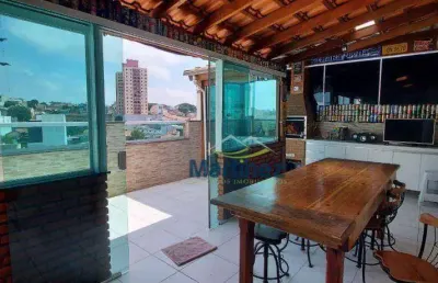 Cobertura com 2 dormitórios à venda, 108 m² por r$ 465.000 - vila curuçá - santo andré/sp