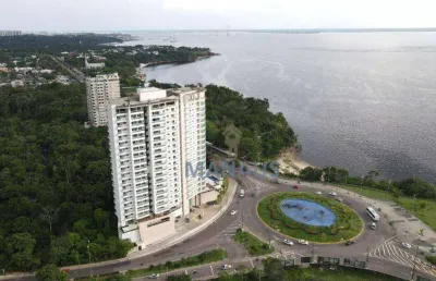 Ultimo vision andar alto frente rio i apartamento com 3 suítes à venda, 153 m² por r$ 2.300.000 - ponta negra - manaus/am