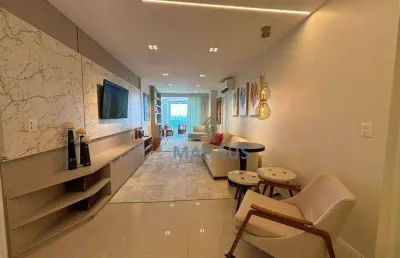 Apartamento frente para rio negro com 3 suites e 3 vagas, 152 m² - venda por r$ 2.500.000 ou aluguel por r$ 11.360/mês - ponta negra - manaus/am