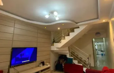 Casa para venda em são paulo, penha, 3 dormitórios, 1 suíte, 3 banheiros, 2 vagas