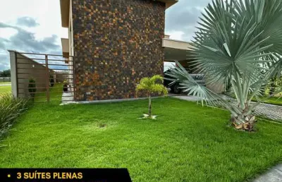 Casa mobiliada condominio fechado senador canedo - casa 3 suítes condomínio fech