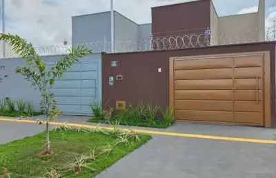 Casa nova 3/4 - área gourmet - residencial ravena - senador canedo