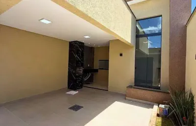 Casa de 3 quartos com suíte e área gourmet no boa vista – senador canedo