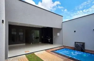 Casa com piscina no jardim canedo ii – financiável!