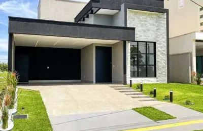 Casa em condomínio fechado com 4 quartos à venda na alameda noruega, 101, terras alpha residencial 1, senador canedo, 180 m2 por r$ 1.299.000
