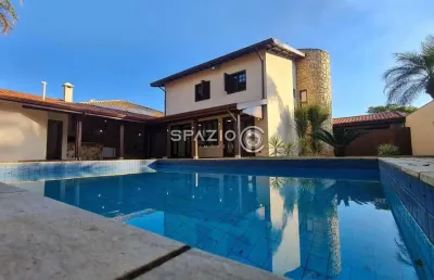 Casa em condomínio fechado com 4 quartos para alugar na rua doutor antônio duarte da conceição, 1700, jardim santana, campinas, 400 m2 por r$ 11.500