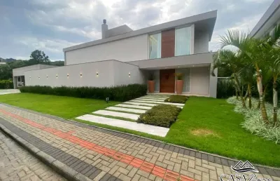 Casa em condomínio fechado com 5 quartos à venda na rodovia haroldo soares glavan, 1760, cacupé, florianópolis por r$ 13.500.000