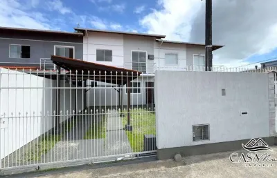 Casa com 2 quartos à venda na rua osvaldo lamim, 219, barra do aririú, palhoça por r$ 350.000