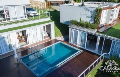Casa em condomínio fechado com 5 quartos à venda na rodovia rafael da rocha pires, 3441, sambaqui, florianópolis por r$ 5.490.000