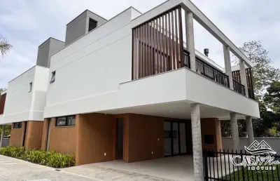 Casa em condomínio fechado com 3 quartos à venda na estrada haroldo soares glavan, 1470, cacupé, florianópolis por r$ 2.500.000