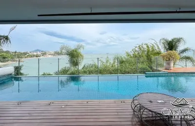Casa em condomínio fechado com 6 quartos à venda na estrada haroldo soares glavan, 4450, cacupé, florianópolis por r$ 18.000.000