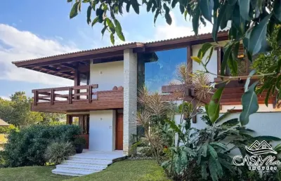 Casa em condomínio fechado com 3 quartos à venda na estrada haroldo soarea glavan, 1900, cacupé, florianópolis por r$ 6.950.000
