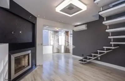 Cobertura com 216,00 m² no jardim lindoia, com 3 dormitórios, 2 vagas,mobiliada.