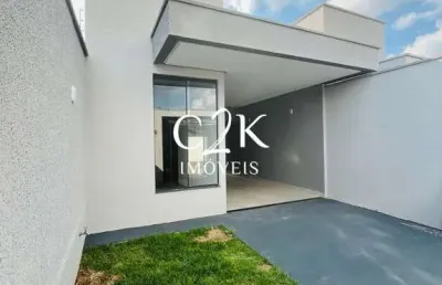 Casa 2 quartos, suíte, porcelanato e acabamentos em alto padrão - trindade go