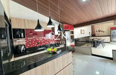 Casa semi mobiliada com área gourmet e lazer completo