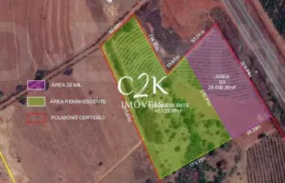 Área de 20.000 m² em  caturaí-go com 230m de frente a go-070 km 27