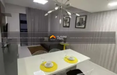 Apartamento mobiliado com 50 m² no 1/4, caminho das árvores - salvador - ba