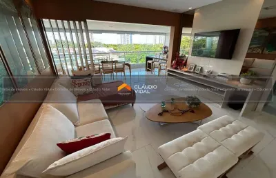 Belíssimo apartamento vista mar, 3/4 (2 suítes) em patamares