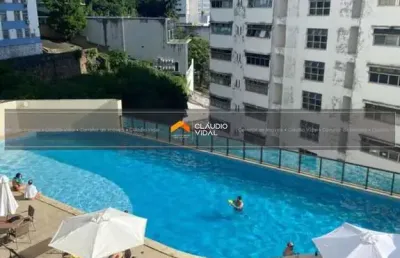 Apartamento decorado com 85 m²,  3/4 na  federação - salvador/ba