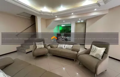 Casa triplex, totalmente mobiliada com 193m²,  5/4, stella maris, salvador - ba