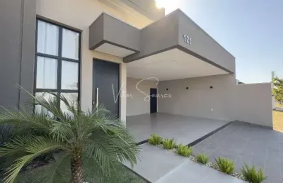 Casa em condomínio de luxo com 3 suítes e 178m² no residencial boa vista em birigüi-sp