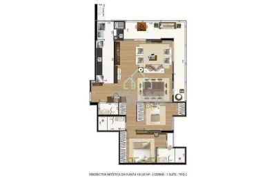 Apartamento com 3 dormitórios sendo 1 suíte à venda, 101 m² por r$ 720.000 - piemont residence - ta