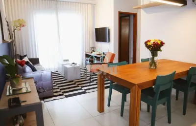 Apartamento mobiliado (sem eletrodoméstico) com 2 dormitórios (1 suíte) à venda, 71 m² por r$ 240.0