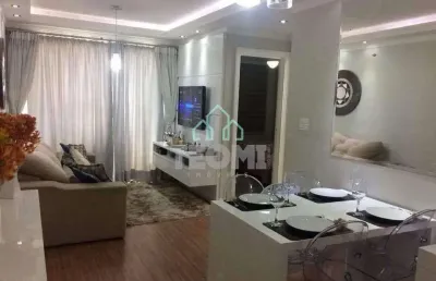 Apartamento com 2 dormitórios à venda, 54 m² por r$ 265.000,00 - parque são luís - taubaté/sp