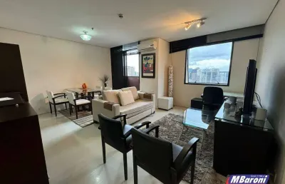 Apartamento mobiliado com 1 dormitório para locação no itaim bibi