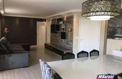 Apartamento p/ locação com 142m², 3 suítes, 2 vagas, lavabo sala