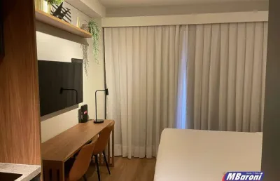 Studio , mobiliado para locação, indianópolis ,1 dorm, ótimo local , 30m2
