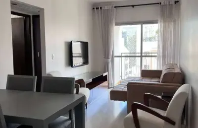 Aluga-se lindo apartamento mobiliado 63m2 no bairro vila olímpia