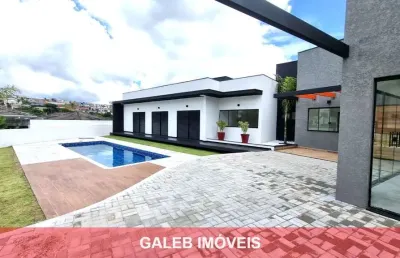 Casa térrea nova à venda em condomínio alto padrão na cidade de atibaia