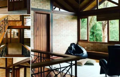 Sobrado diferenciado construído com material de demolição