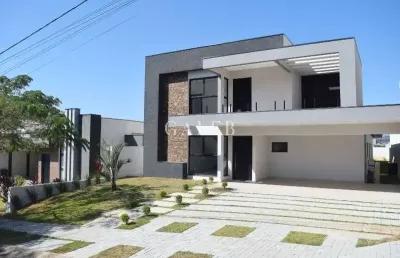 Casa térrea à venda em condomínio clube de atibaia de alto padrão com 4 súites
