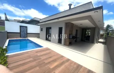 Casa de alto padrão no condomínio terras de atibaia ii: 3 quartos, 3 suítes, 2 salas, 5 banheiros, 4 vagas, 182m². venha conferir!