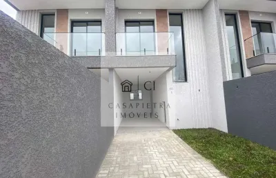 Sobrado 3 dormitórios no cajuru 1 suíte com terreno 104m2