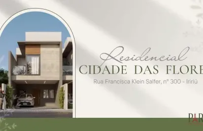 Casa em condomínio fechado com 3 quartos à venda na rua francisca klein salfer, 300, iririú, joinville por r$ 980.000