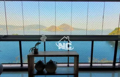 Apartamento com 4 quartos à venda, 290 m² por r$ 2.800.000 - boa viagem - niterói/rj