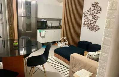 Flat com 2 dormitórios à venda, 50 m² por r$ 490.000,00 - itacoatiara - niterói/rj