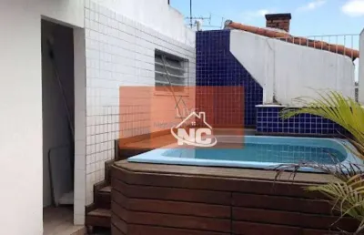 Cobertura com 3 dormitórios à venda, 170 m² por r$ 940.000,00 - icaraí - niterói/rj