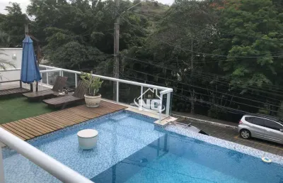Casa condomínio santa monica com 3 quartos à venda, 189 m² por r$ 830.000 - várzea das moças - são gonçalo/rj