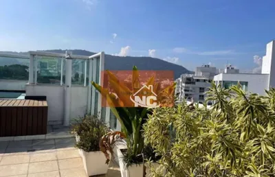 Cobertura com 3 dormitórios à venda, 180 m² por r$ 1.800.000,00 - são francisco - niterói/rj