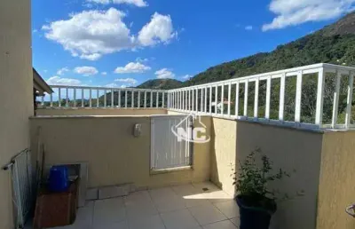 Cobertura com 3 quartos à venda, 150 m² por r$ 630.000 - badu - niterói/rj