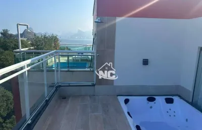 Cobertura com 3 quartos à venda, 180 m² por r$ 1.350.000 - icaraí - niterói/rj